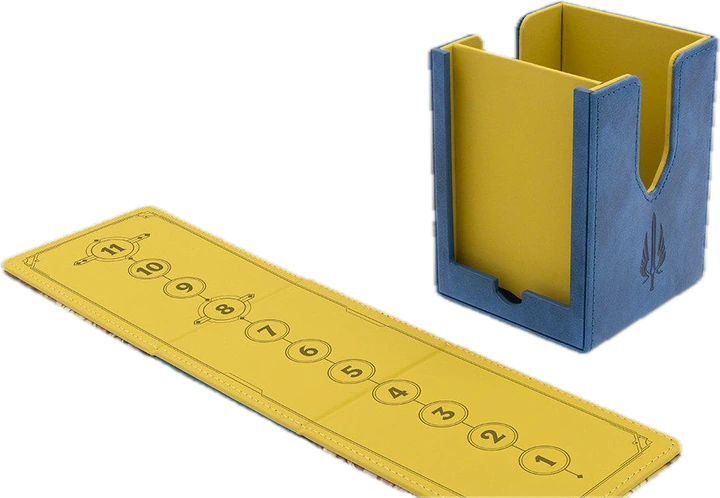 The Demacia Sanctum Box with its lid opened out into a score track from 1 to 11