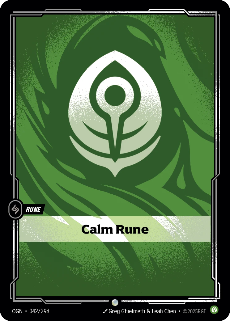 Riftbound Rune: Calm Rune.