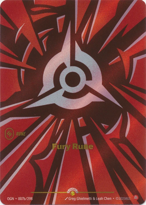 Riftbound Rune: Fury Rune.