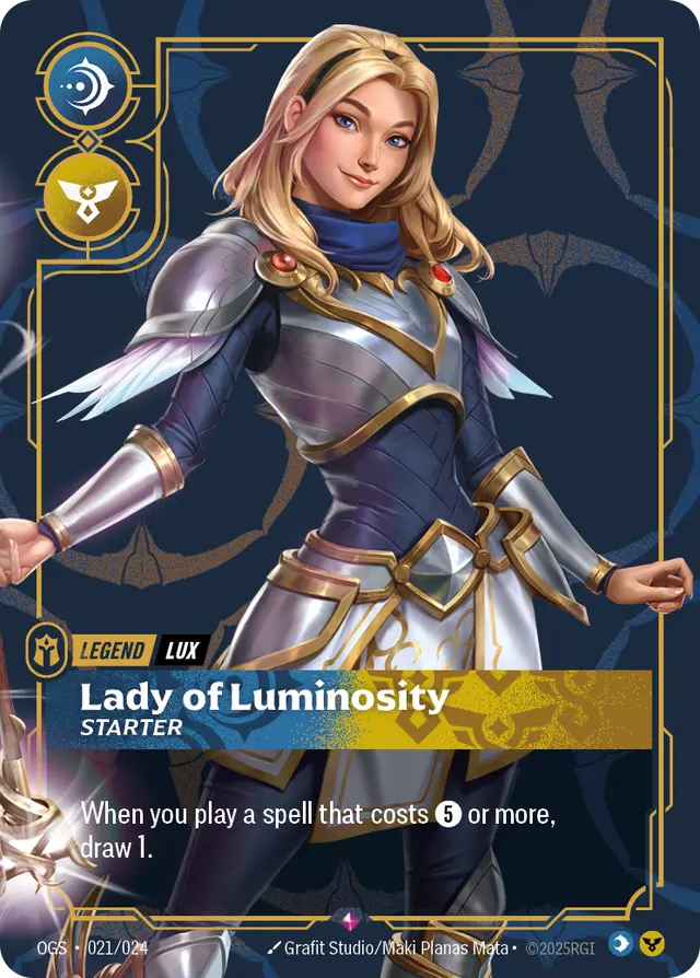 Lady of Luminosity, Starter