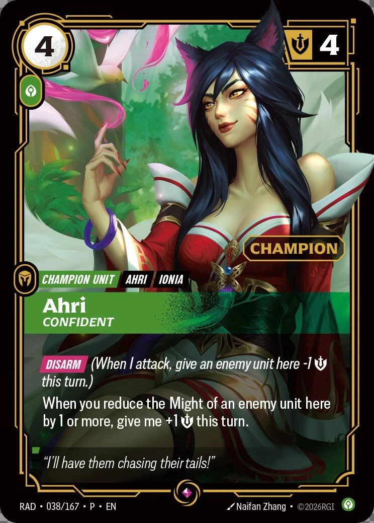 Ahri, Confident