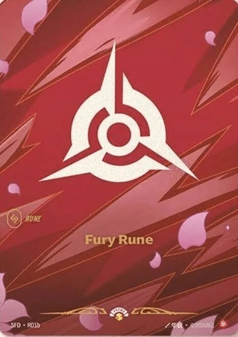 Riftbound Rune: Fury Rune.