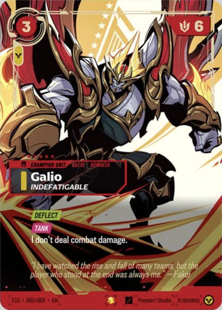 Galio, Indefatigable