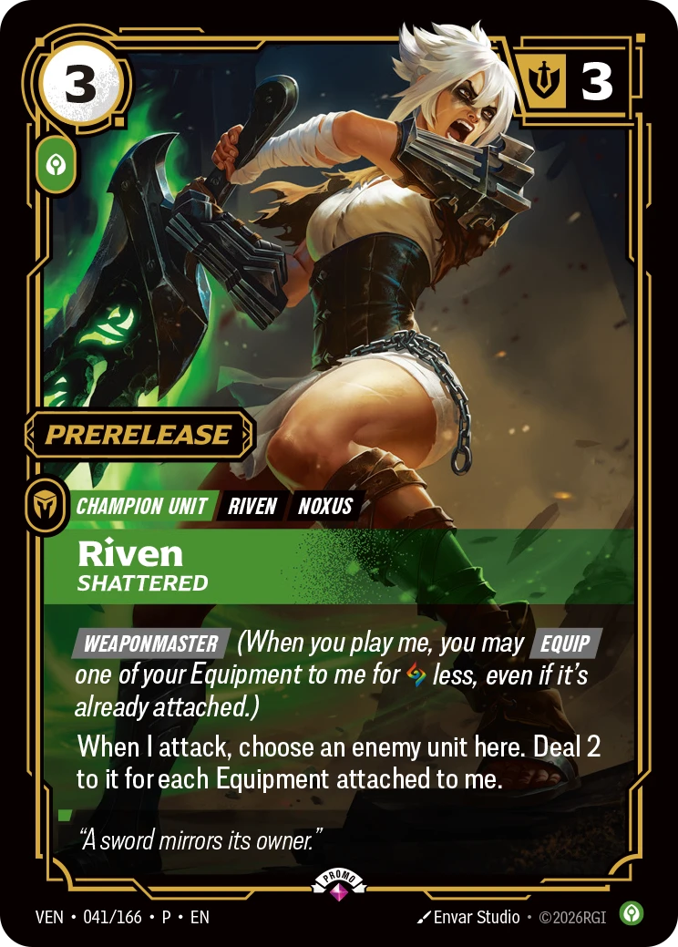 Riven, Shattered