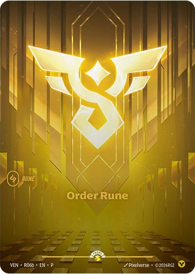 Riftbound Rune: Order Rune.