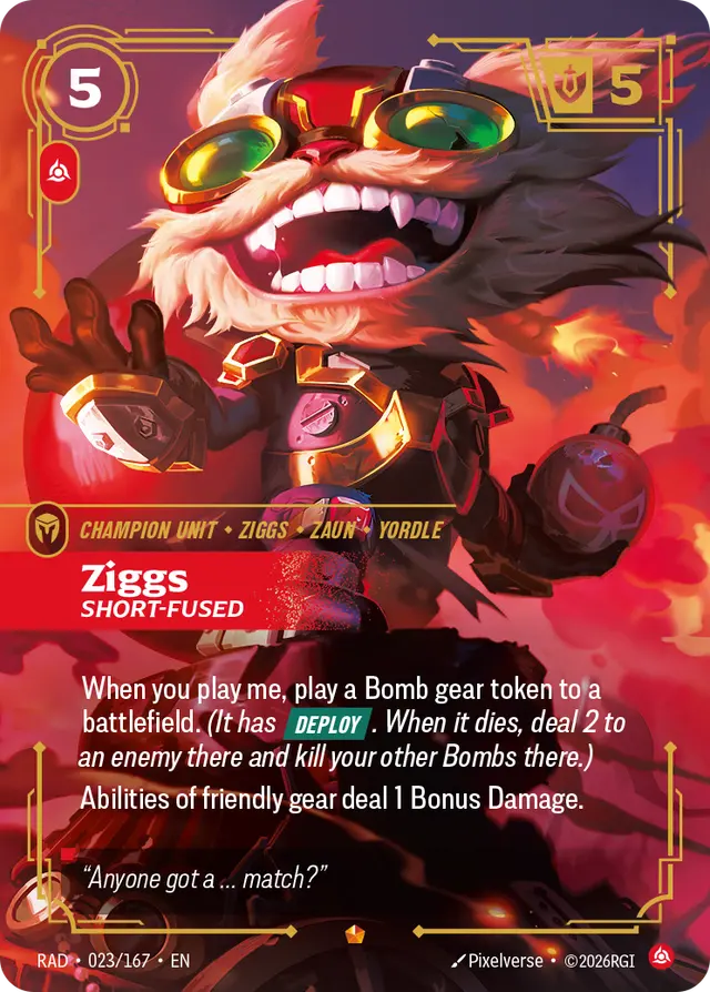 Ziggs, Short-Fused