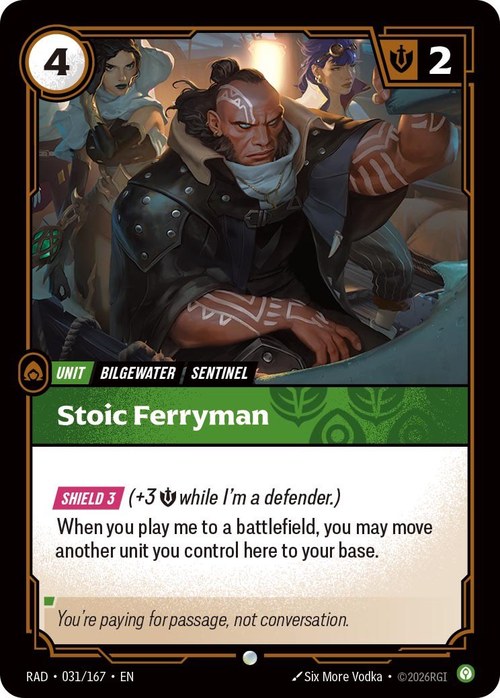 Riftbound Unit: Stoic Ferryman.