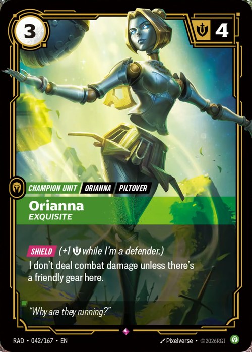 Riftbound Unit: Orianna, Exquisite.