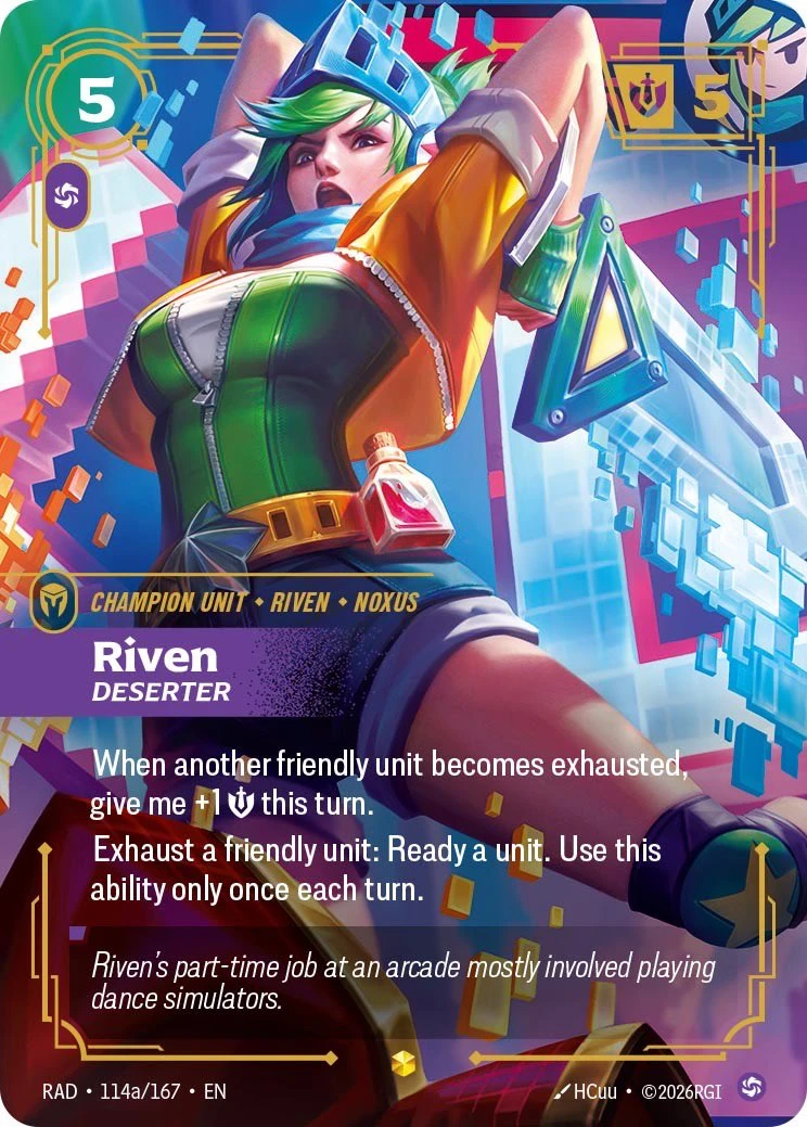 Riven, Deserter
