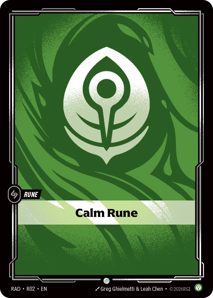 Riftbound Rune: Calm Rune.