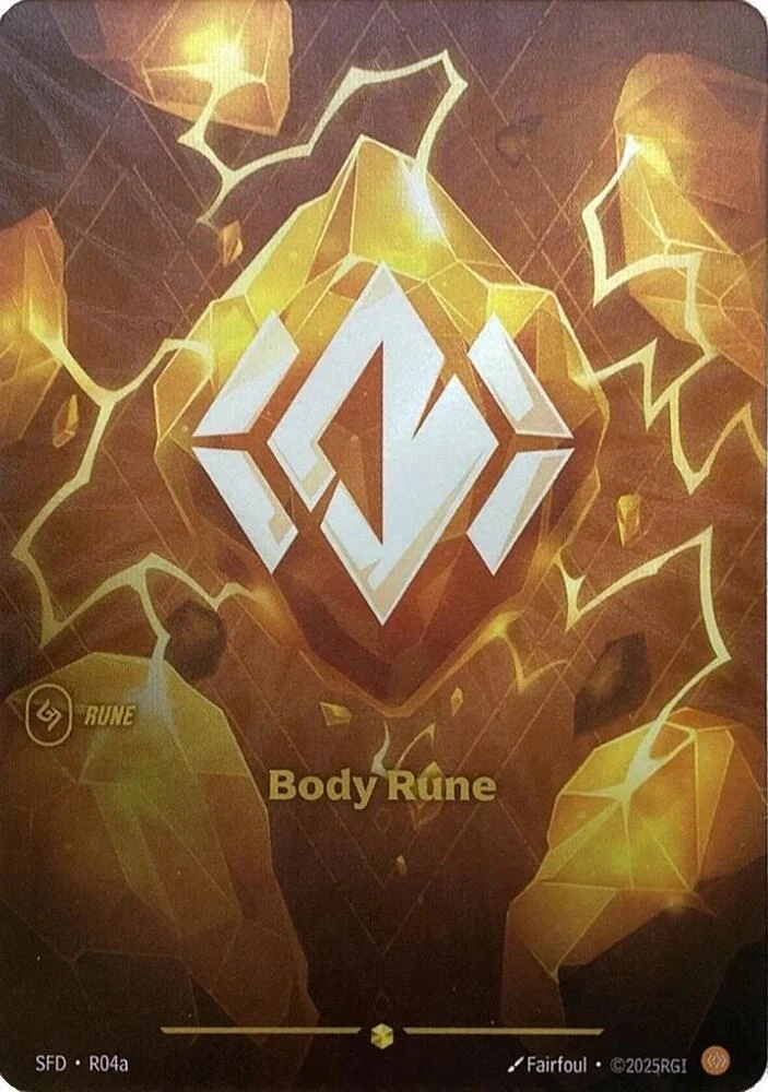 Riftbound Basic Rune: Body Rune.