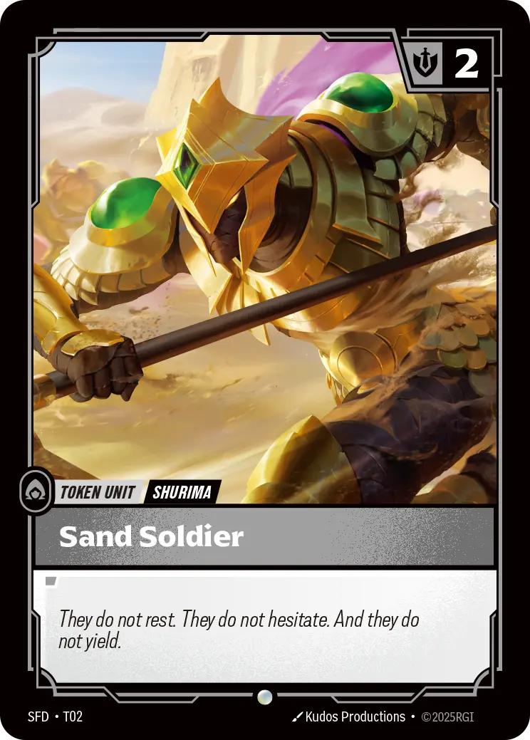 Riftbound Token Unit: Sand Soldier.
