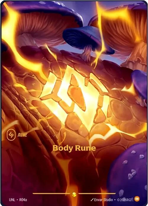 Riftbound Basic Rune: Body Rune.