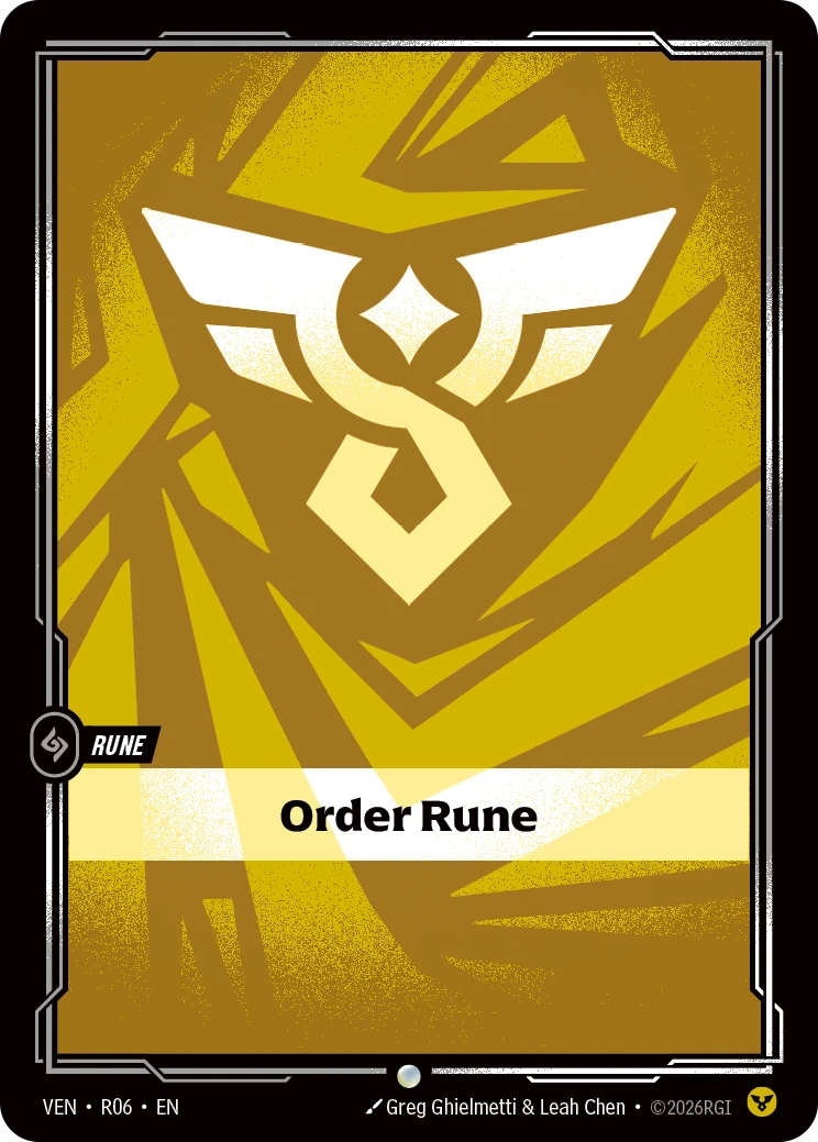 Riftbound Rune: Order Rune.
